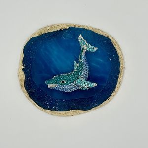 Rhinestone Whale Dolphin Brooch Pin Jewelry